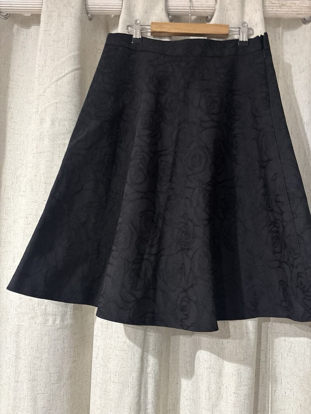 Brooks Brothers 346 Pleated Flare Flower Twill Skirt Size 4